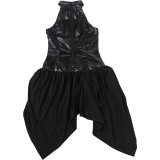 Women Autumn Sexy Off Shoulder Ruffle Irregular Dress