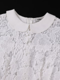 Plus Size Women African Lace Formal Party Dress
