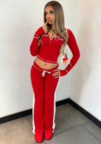 Women’s Sexy Slim Fit Crop Zip Up Hooded Lace Up Two Piece Set Women’s Sexy Slim Fit Crop Zip Up Hooded Lace Up Two Piece Set