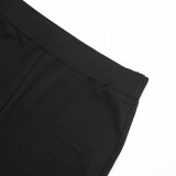 Women’s Fall Tassel Long Sleeve Crop Top Tight Fitting Slim Fit Pants Set