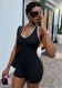 Women’s Low Back One Piece Butt Lift Yoga Fitness Tight Fitting Romper