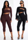 Women’s Fall Solid Color Sexy Cutout Long Sleeve Slim Fit Pants Set