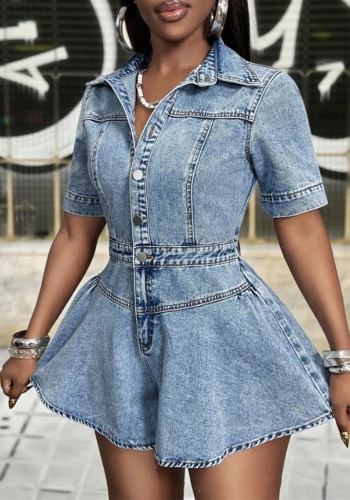 Women’s Summer Casual Denim Jumpsuit