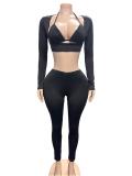 Women’s Solid Color Sexy Lace Up Tight Fitting Bikini Two Piece Swimsuit