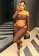 Women’s Sexy Off Shoulder Solid Color Cutout Bodycon Long Pants Two Piece Streetwear Set