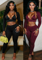 Women’s Solid Color Sexy Lace Up Tight Fitting Bikini Two Piece Swimsuit Women’s Solid Color Sexy Lace Up Tight Fitting Bikini Two Piece Swimsuit