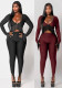 Women’s Fall Tassel Long Sleeve Crop Top Tight Fitting Slim Fit Pants Set