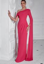 Women Slash Shoulder Flutter Sleeve Formal Party Maxi Dress Women Slash Shoulder Flutter Sleeve Formal Party Maxi Dress
