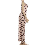 Women Summer Polka Dot Sexy Spaghetti Strap Dress