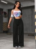 Women Casual Bell Bottom Denim Pants