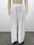 Women African Square Neck Strapless Spaghetti Strap Irregular Top & Pants Two Piece Set