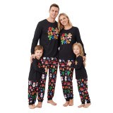 Family Wear Christmas Print Long Sleeve Top & Pants Pajama Set