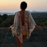 Women Summer Sexy Irregular Backless Cutout V Neck Dress
