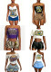 Women Letter Print Short Sleeve Strapless Top