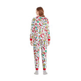 Family Wear Christmas Plaid Print Long Sleeve Top & Pants Pajama Set