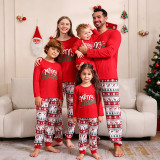 Family Wear Christmas Print Long Sleeve Top & Pants Pajama Set