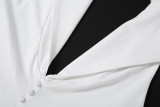 Women Autumn French Sexy Backless Dress