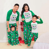 Family Wear Christmas Print Long Sleeve Top & Pants Pajama Set