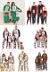 Family Wear Christmas Print Long Sleeve Top & Pants Pajama Set