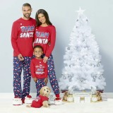 Family Wear Christmas Plaid Print Long Sleeve Top & Pants Pajama Set