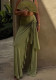 Women Summer Mesh Patchwork Irregular Knot Solid Ruffle Bell Bottom Pants