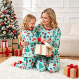 Family Wear Christmas Print Long Sleeve Top & Pants Pajama Set