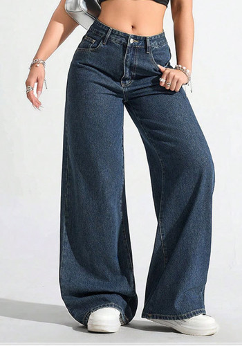 Women Casual Bell Bottom Denim Pants
