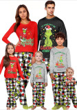 Family Wear Christmas Monster Print Long Sleeve Top & Pants Pajama Set