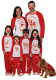 Family Wear Christmas Cartoon Deer Print Long Sleeve Top & Pants Pajama Set