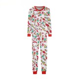 Family Wear Christmas Plaid Print Long Sleeve Top & Pants Pajama Set