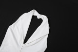Women Autumn French Sexy Backless Dress