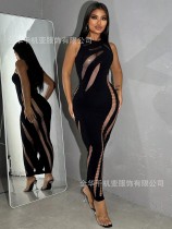 Spring Women's Sleeveless See-Through Cut-Out Sexy Bodycon Dress Spring Women's Sleeveless See-Through Cut-Out Sexy Bodycon Dress