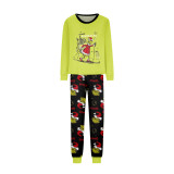 Family Wear Christmas Plaid Print Long Sleeve Top & Pants Pajama Set