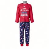 Family Wear Christmas Plaid Print Long Sleeve Top & Pants Pajama Set