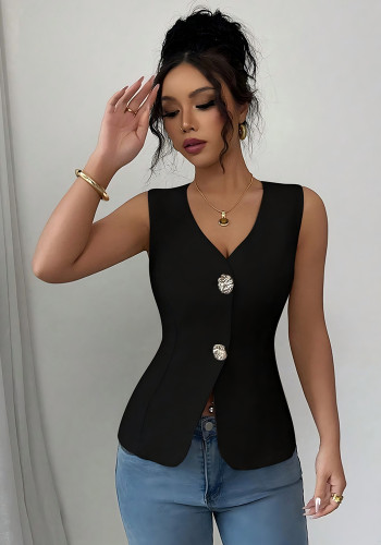 Women’s Summer Fashion Chic Sleeveless Slim Fit Vest Top