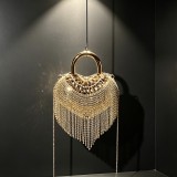 Women’s Fashion Rhinestone Handbag Chain Strap Evening Party Bag