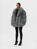 Women’s Long Sleeves  Faux Fur Coat
