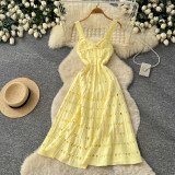 Women’s Fall Holidays Cutout Strap Dress Fashion A-Line Long Dress