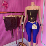 Women Stretchy Basic Capri Pants