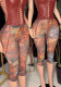 Women Printed Mesh Pants