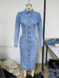 Women Casual Denim Dress