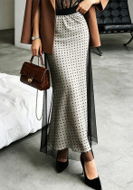 Women Elegant Mesh Midi Skirt Women Elegant Mesh Midi Skirt
