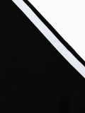 Women Autumn Winter Casual Color Block Top and Wide Leg Pants Two Piece Set