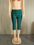Women Stretchy Basic Capri Pants