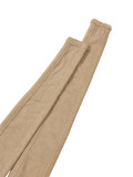 Women Casual V-Neck Long Sleeve Top and Wide Leg Pant Two Piece Set