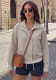 Women Plaid Casual Baseball Jacket