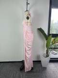 Women’s Fall Chic Formal Party Sexy Elegant Slim Waist Bodycon Maxi Dress