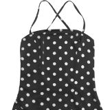 Women’s Patchwork Sexy Irregular Chic Polka Dot Low Back Strap Dress