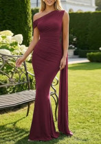 Women’s Fall Chic Elegant Formal Party Slash Shoulder Ribbon Slim Fit Bodycon Dress Women’s Fall Chic Elegant Formal Party Slash Shoulder Ribbon Slim Fit Bodycon Dress