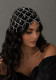 Women’s Mesh Hair Chain Sparkling Rhinestone Teardrop Pendant Bridal Headband